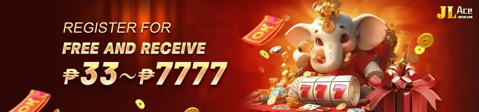 JLACE register page showing quick account signup with access to login, games, casino platform, and app download for online casino players